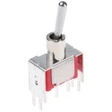 RS PRO Toggle Switch PCB Mount On-On SPDT Through Hole Terminal 26 V dc 112 V ac 734-7084