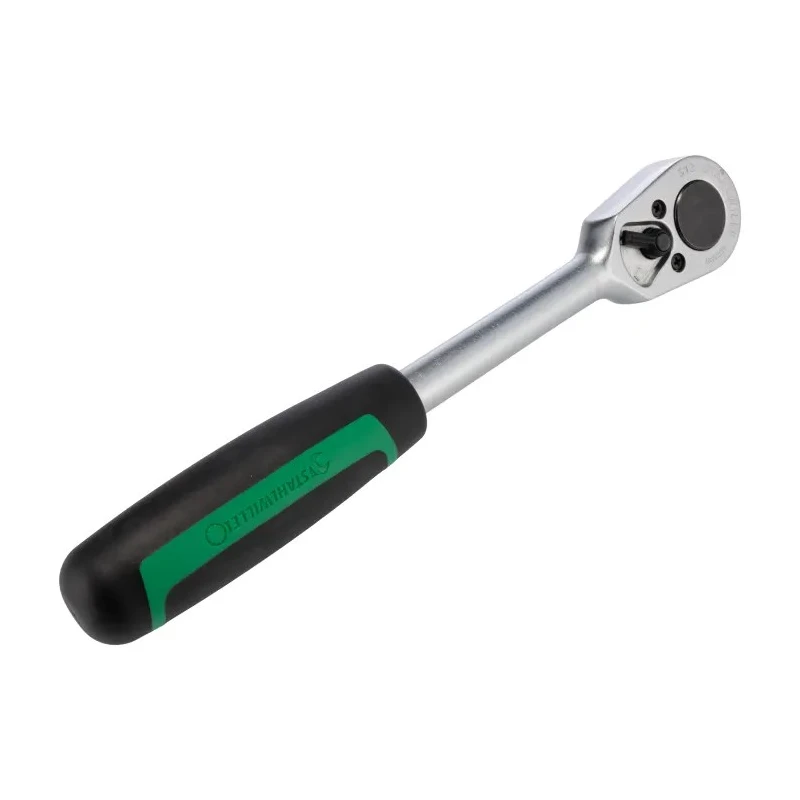 STAHLWILLE 1/2 in Ratchet with Ratchet Handle 265.5mm Overall Chrome Alloy Steel 36 Teeth 13111010
