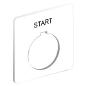 Schneider Electric Legend Plate Accessory for Use with 9001SK Series Harmony 9001K 9001KN101WP