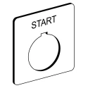 Schneider Electric Legend Plate Accessory for Use with 9001SK Series Harmony 9001K 9001KN101WP