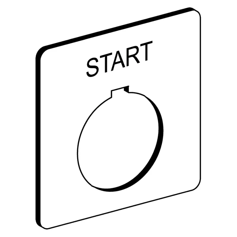 Schneider Electric Legend Plate Accessory for Use with 9001SK Series Harmony 9001K 9001KN101WP
