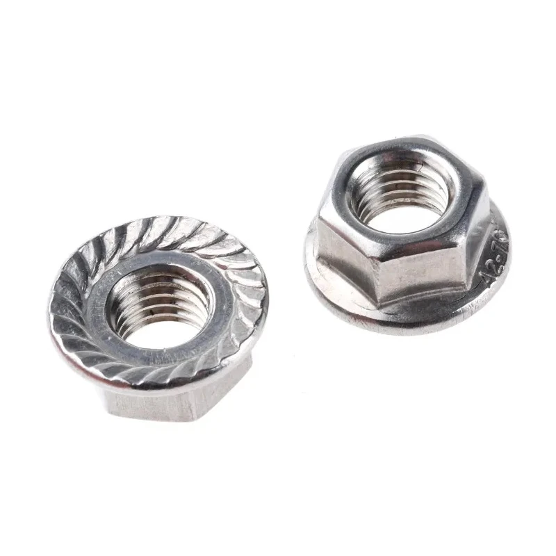 RS PRO Plain A2 Stainless Steel Flanged Hex Nut M10 DIN 6923 21.8mm Flange Diameter 15mm Hex Size 10mm Height 725-9666