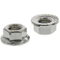 RS PRO Plain A2 Stainless Steel Flanged Hex Nut M12, 26mm Flange Diameter, 18mm Hex Size Across Flat, 12mm Overall 725-9675