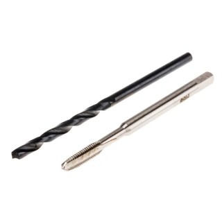 RS PRO Tap & Drill Set M3 Thread Metric Coarse Standard Hand Tap 48mm Overall Length 749-5688