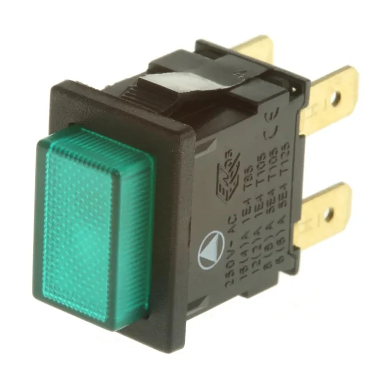 Arcolectric (Bulgin) Ltd Illuminated Miniature Push Button Switch, Latching, Panel Mount, 12.9 mm Cutout, DPDT H8353ABNABB