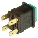 Arcolectric (Bulgin) Ltd Illuminated Miniature Push Button Switch, Latching, Panel Mount, 12.9 mm Cutout, DPDT H8353ABNABB