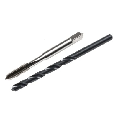 RS PRO Tap & Drill Set M6 Thread Metric Coarse Standard Hand Tap HSS 66mm Overall Length 749-5694