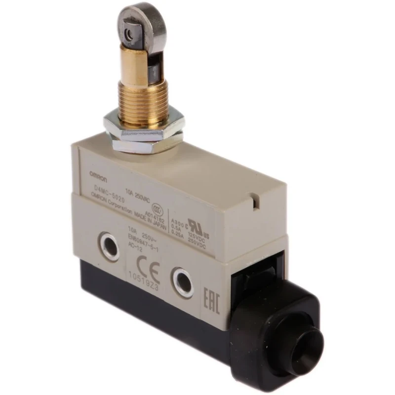 Omron Roller Plunger Limit Switch IP67 Metal Housing 480V D4MC-5020