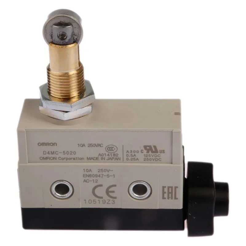 Omron Roller Plunger Limit Switch IP67 Metal Housing 480V D4MC-5020