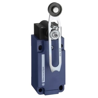 Telemecanique Sensors OsiSense XC Series Roller Lever Limit Switch, 1 NC/1 NO Contact, IP66 IP67, Plastic XCKS141H29