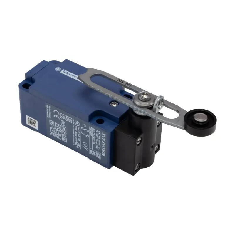 Telemecanique Sensors OsiSense XC Series Roller Lever Limit Switch, 1 NC/1 NO Contact, IP66 IP67, Plastic XCKS141H29