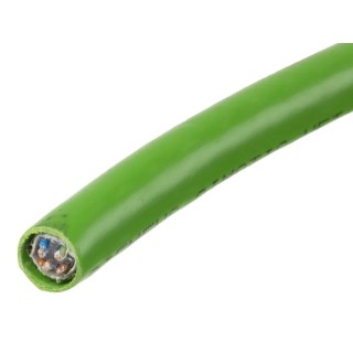 Siemens Shielded Screened Ethernet Cable, 20 m Length, Green PVC Jacket, 8 Core, 6.4 mm Diameter, 80V, Copper Conductor Cat6a