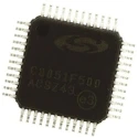 Silicon Labs 8 bit 8051 C8051F Microcontroller 24 MHz 64kB FLASH 48-Pin QFP C8051F500-IQ