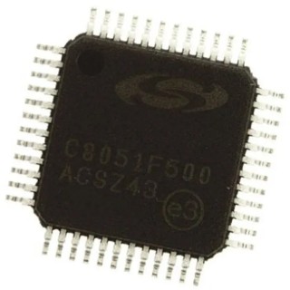 Silicon Labs 8 bit 8051 C8051F Microcontroller 24 MHz 64kB FLASH 48-Pin QFP C8051F500-IQ