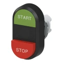 ABB Modular Series Red, Green Momentary Push Button Head, 22 mm Cutout, IP66 1SFA611144R1106 MPD15-11B