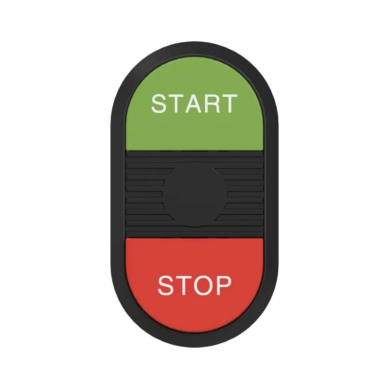 ABB Modular Series Red, Green Momentary Push Button Head, 22 mm Cutout, IP66 1SFA611144R1106 MPD15-11B