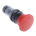 ABB 1SFA Series Twist Release Emergency Stop Push Button, Panel Mount, 22.5 mm Cutout, 1 NO/1 1SFA619550R1071 CE4T-10R-11