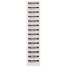 RS PRO Pre-Printed Adhesive Label Shelf Life, Vinyl Cloth, 38mm x 15mm, Black on White, Pack of 140 758-7958