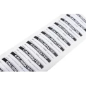 RS PRO Pre-Printed Adhesive Label Calibrated 38mm x 15mm Vinyl Cloth Self-Adhesive 140 Per Pack 758-8005