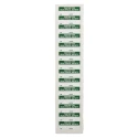 RS PRO Pre-Printed Adhesive Label 38mm x 15mm Green Text TESTED for ELECTRICAL SAFETY 140 Per Pack 758-7989