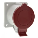 Scame Panel Mount Industrial Power Connector 3P+PE 32A 415V IP44 Thermoplastic Optima IP44