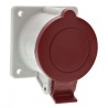 Scame Panel Mount Industrial Power Connector 3P+PE 32A 415V IP44 Thermoplastic Optima IP44