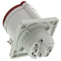 Scame Panel Mount Industrial Power Connector 3P+PE 32A 415V IP44 Thermoplastic Optima IP44
