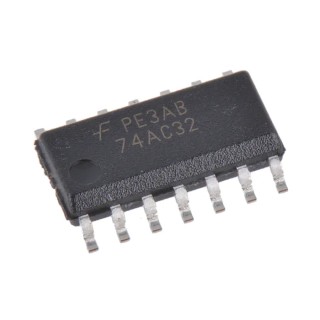 onsemi 4 2-Input OR Logic Gate, 14-Pin SOIC Logic IC 2V-6V Operating Voltage 74AC32SCX