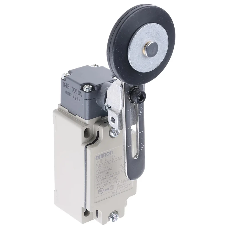 Omron Roller Lever Interlock Switch 1 NO/1 NC, IP67, Die Cast Aluminium Housing, 400V AC, 2A, 