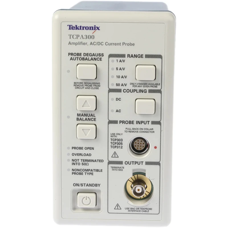 Tektronix Oscilloscope Probe Amplifier TCPA300 for AC/DC Measurement System, DC to 100 MHz, Screen Display TCPA300