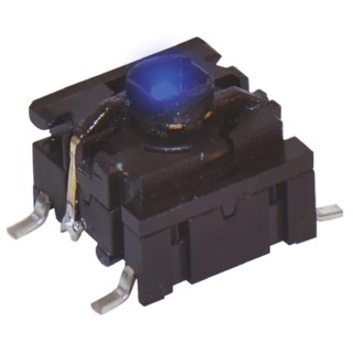 MEC Blue Tactile Switch Cap SPST 50mA 24 V DC Surface Mount IP67 Rated IP67