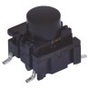 MEC IP67 Black Tactile Switch Cap SPST 50mA 24V dc Surface Mount