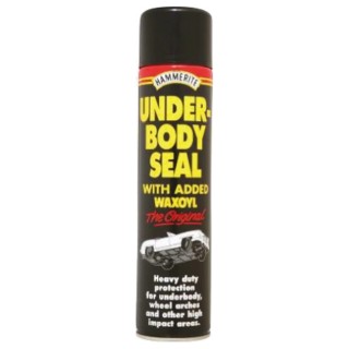 Hammerite Black Water-Based Spray Paint 600 ml Under-Body Seal Aerosol UK 5092954