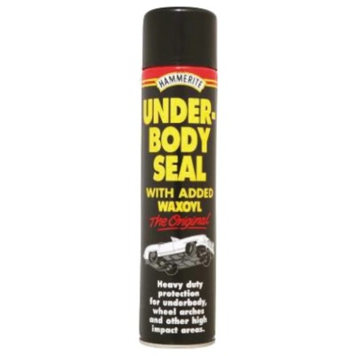 Hammerite Black Water-Based Spray Paint 600 ml Under-Body Seal Aerosol UK 5092954