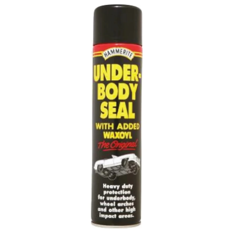 Hammerite Black Water-Based Spray Paint 600 ml Under-Body Seal Aerosol UK 5092954