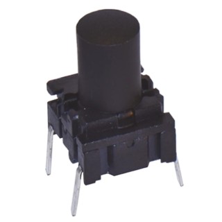 MEC IP67 Black Tactile Switch Cap SPST 50mA 24 V dc Through Hole IP67