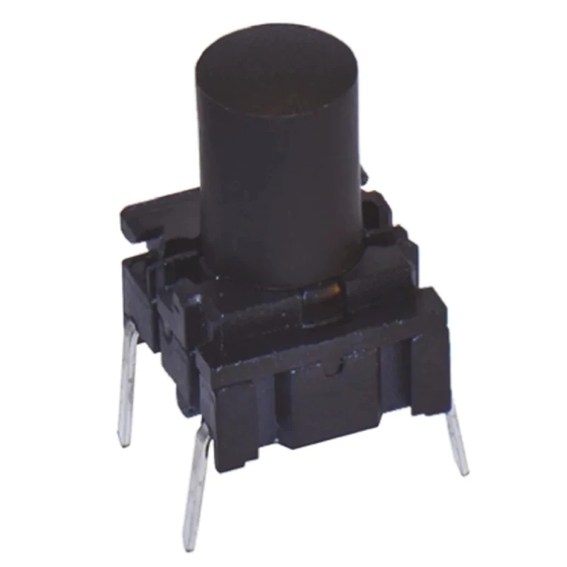 MEC IP67 Black Tactile Switch Cap SPST 50mA 24 V dc Through Hole IP67
