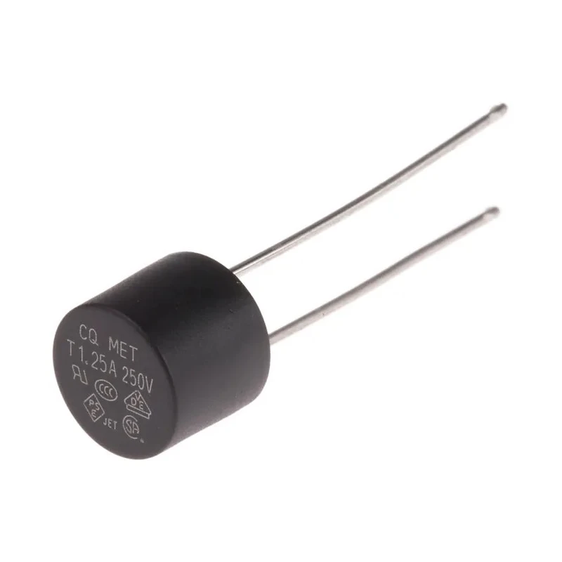 RS PRO Non-Resettable Fuse Radial 1.25A 250V Time Delay Thermoplastic Body RS PRO 767-5143
