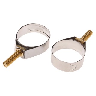 Unex Stainless Steel, Brass Bolt Slotted Screw Hose Clip 25–30 mm ID 9944
