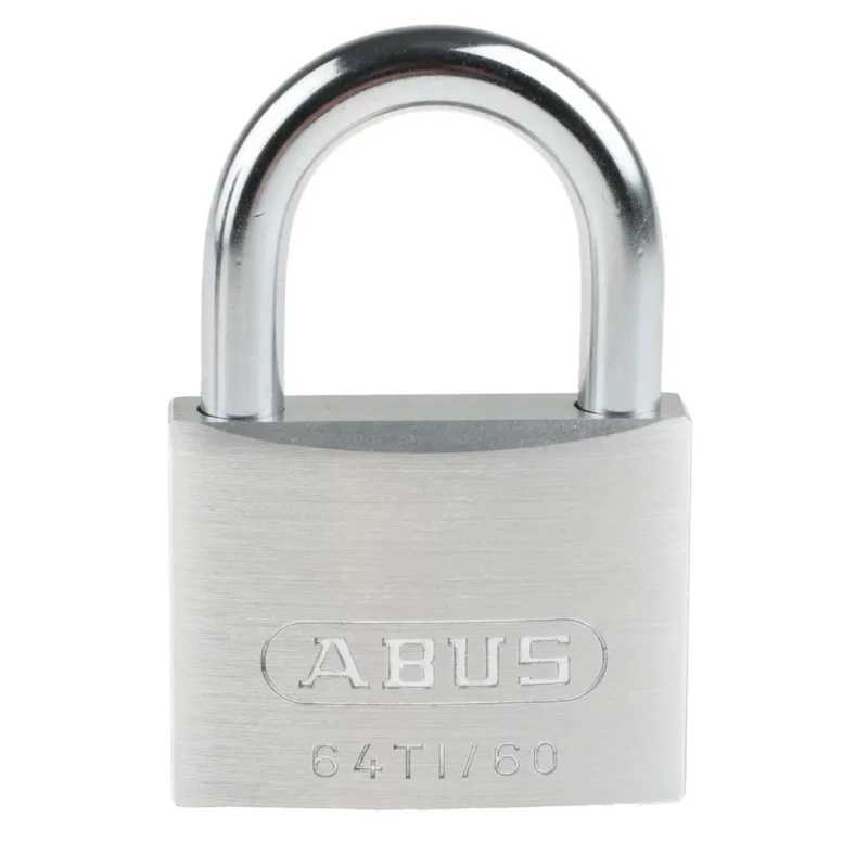 ABUS Weatherproof Titalium Padlock Keyed Alike 9.5 mm Shackle Diameter 43.5 mm Shackle Length 60 mm Width 64TI/60 KA6607