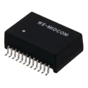Wurth Elektronik Surface Mount LAN Ethernet Transformer 70°C Operating Temp 18.3 mm x 12.2 mm x 6.35 mm 749023015