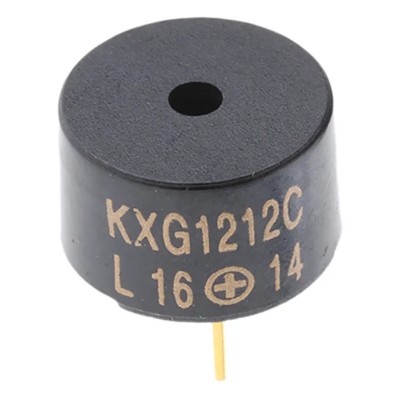 Kingstate 94 dB PCB Continuous Internal 9.5 mm Magnetic Buzzer Component 12 mm 8 V dc Min 16V dc Max KXG1212CL