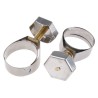 Unex Stainless Steel, Brass Bolt Thumb Hex Hose Clip 21.8mm to 27mm ID 9933
