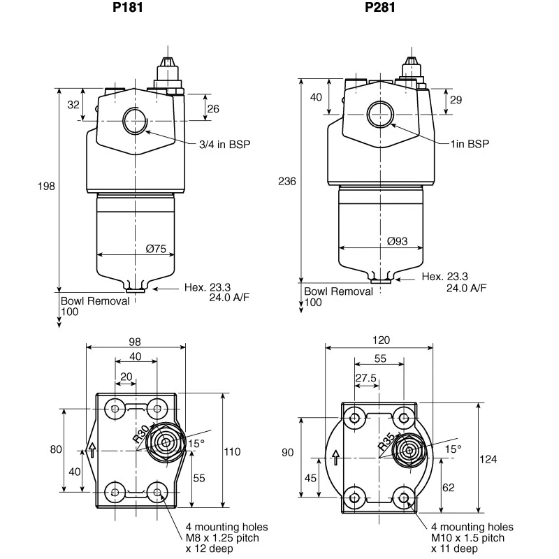 Parker Replacement Hydraulic Filter Element 10 μm G04244