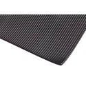 RS PRO Black Rubber Workbench Mat, 668 mm Length x 515 mm Width, Natural and Styrene-Butadiene Rubber, Fine-Ribbed xW515mm