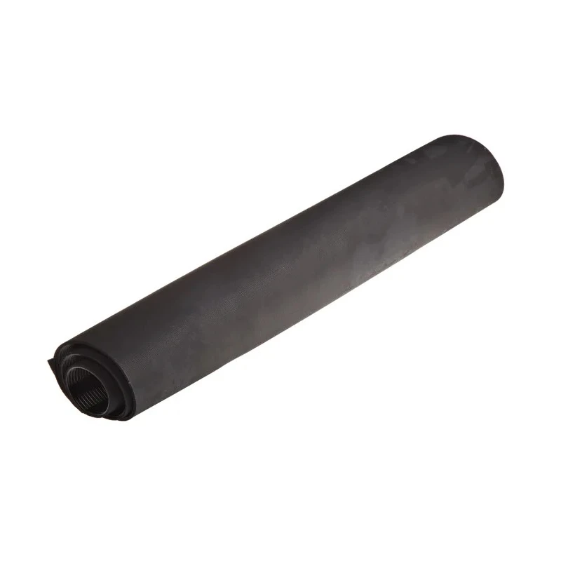 RS PRO Black Rubber Workbench Mat, 668 mm Length x 515 mm Width, Natural and Styrene-Butadiene Rubber, Fine-Ribbed xW515mm
