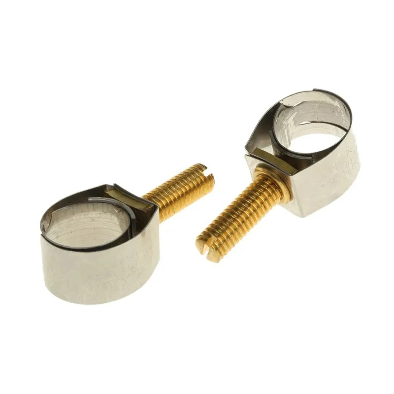 Unex Brass Bolt, Stainless Steel Slotted Screw Hose Clip 9.6mm to 14mm ID 9939