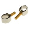 Unex Brass Bolt, Stainless Steel Slotted Screw Hose Clip 9.6mm to 14mm ID 9939