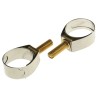 Unex Brass Bolt Stainless Steel Slotted Screw Hose Clip 22 mm ID 9941