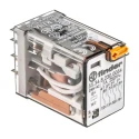 Finder Power Relay 230V AC Coil, 7A Switching Current, 4PDT Contact Configuration 55.34.8.230.0054